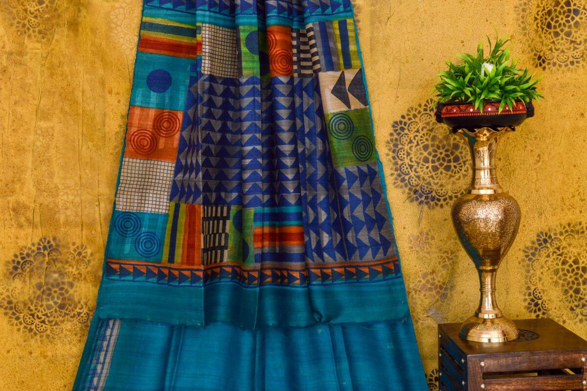 Tussar silk saree PSWS140011 - Parisera