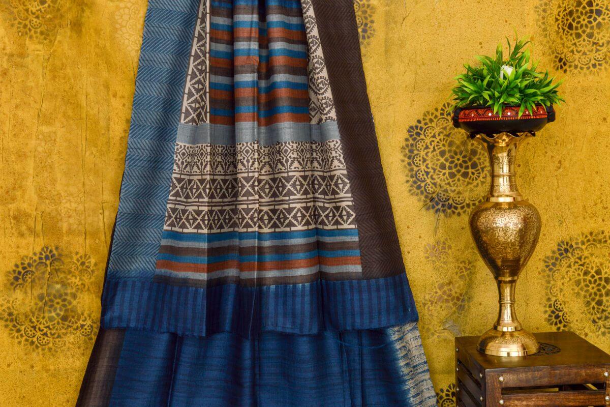 Tussar silk sarees Weavers studio PSWS140014 - Parisera