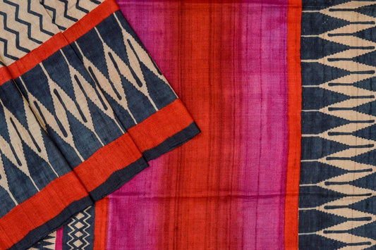 Tussar silk saree PSWS140003 - Parisera