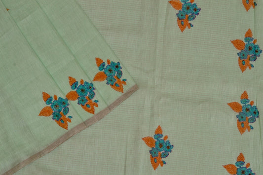 Chanderi Linen saree by Coorv designs PSCO110002 - Parisera