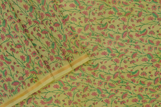 Chanderi Silk saree PSCO110037 - Parisera