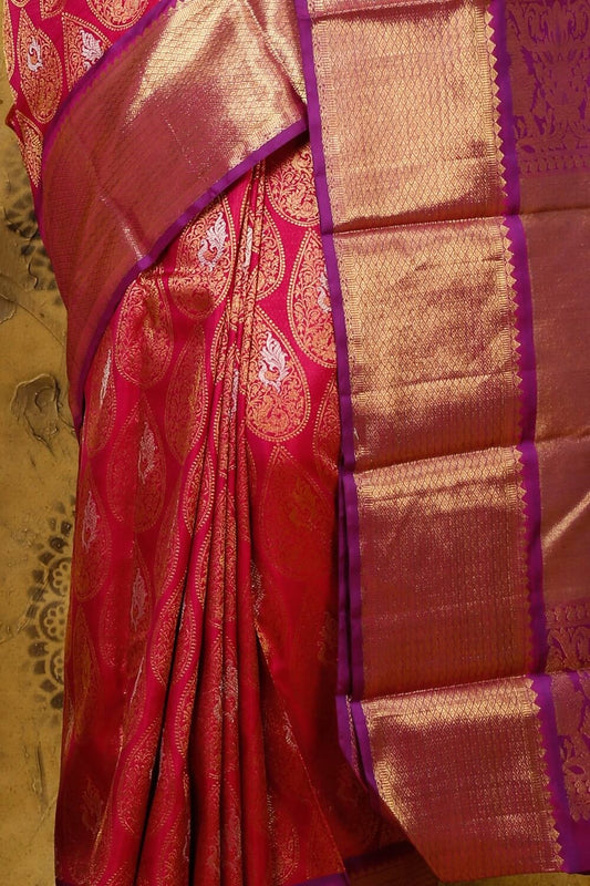 Bridal Kanjivaram silk saree | TheSilkLine PSTL021348 - Parisera