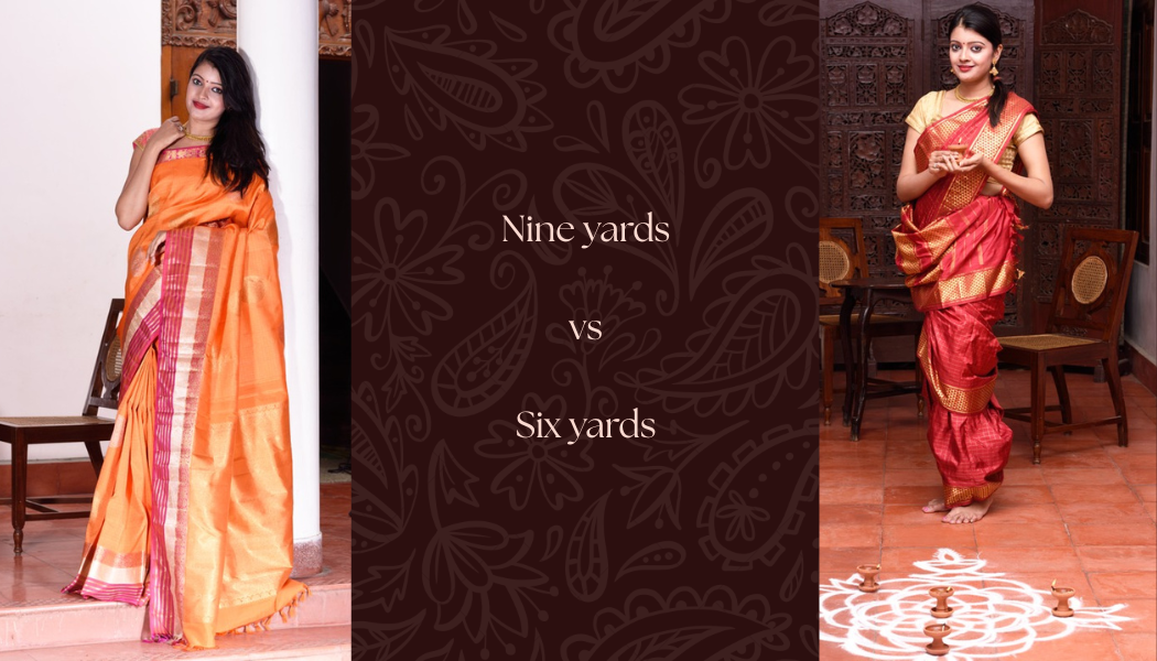 Nine Yards vs Six Yards: Exploring the Elegance of Silk Sarees