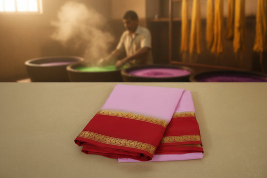 How Dyeing Techniques Influence the Look of Mysore Silk Sarees