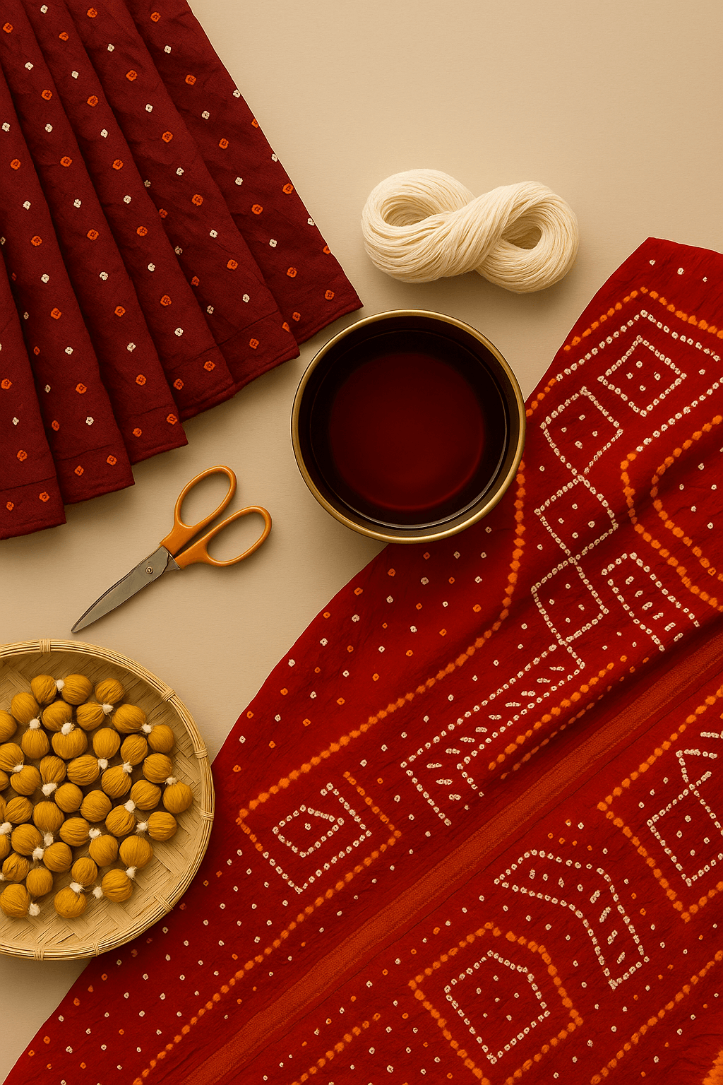 How bandhini is made: a step-by-step look at the tie-and-dye process