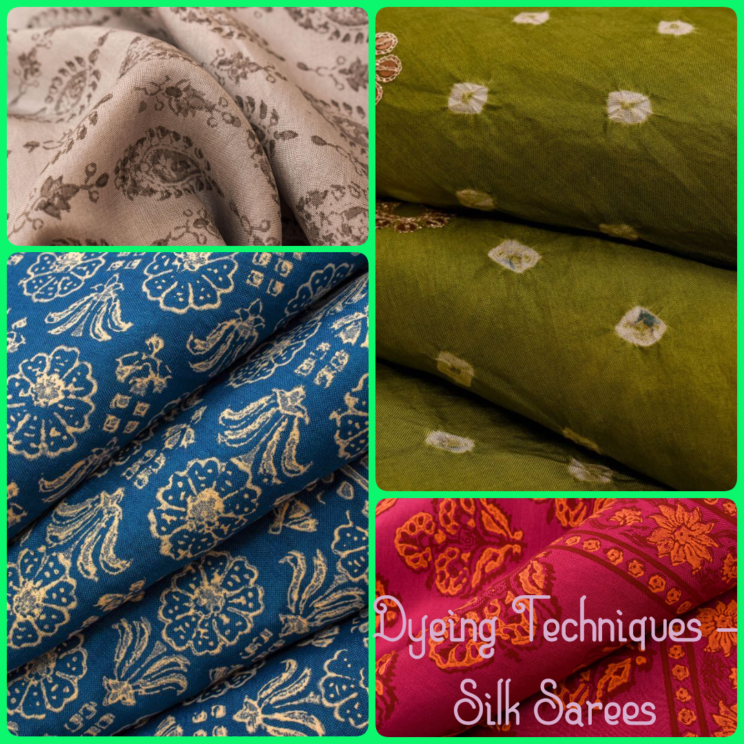 Various dyeing techniques used on silk sarees ! - Parisera