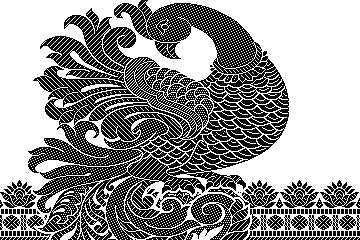 Motif Limelight - The 'Mayil' or Peacock - Parisera