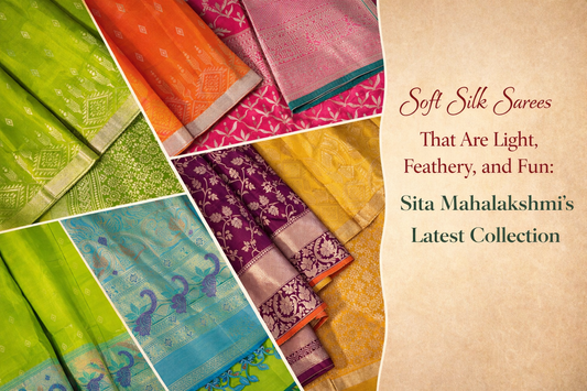 Sita Mahalakshmi’s latest collection is ideal for weddings, festivals, and special occasions, with worldwide shipping