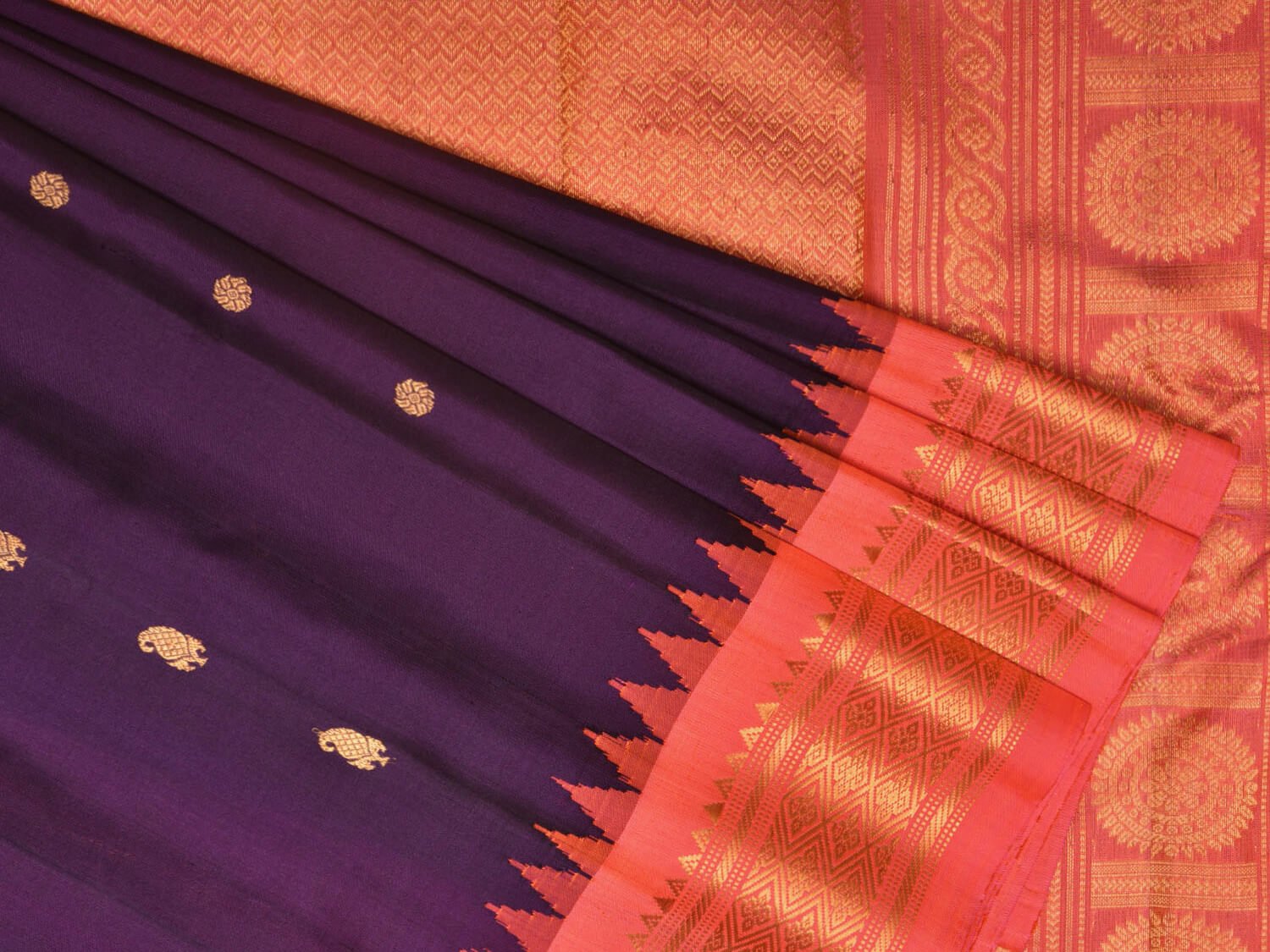 Gadwal Silk Sarees || Pure Gadwal Silk Sarees - Parisera