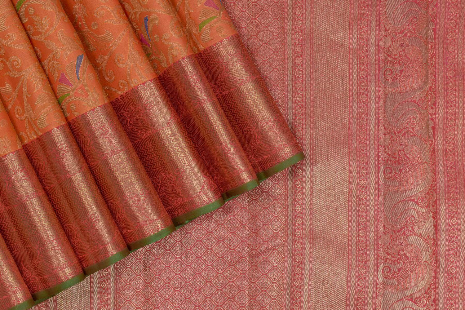 Kanjivaram Silk Sarees, Silk Cotton Sarees, Nine Yards Madisar Silk Sarees & Bridal Silk Sarees Online - Parisera