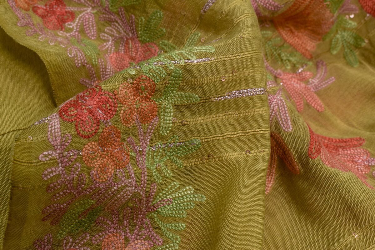 Kashmiri embroidery sarees - Parisera