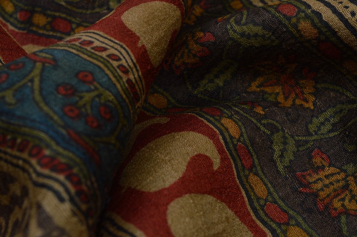 Tussar Silk Sarees ||  Hand Block Print Tussar Silk Sarees by Weavers studio - Parisera