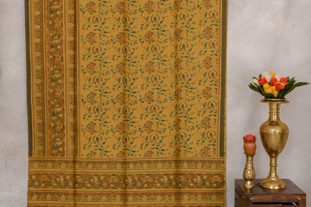 Rutambhara Ajrakh silk saree PSRB330104 - Parisera