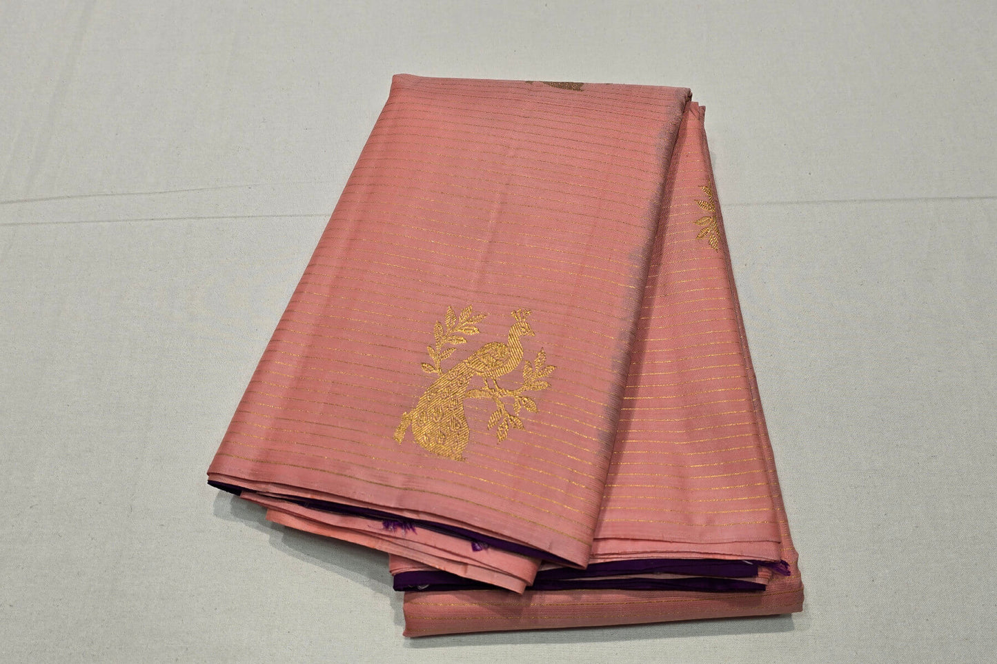 Pink Vaira Oosi Kanjivaram Silk Saree by Shreenivas Silks PSSR015820 - Parisera