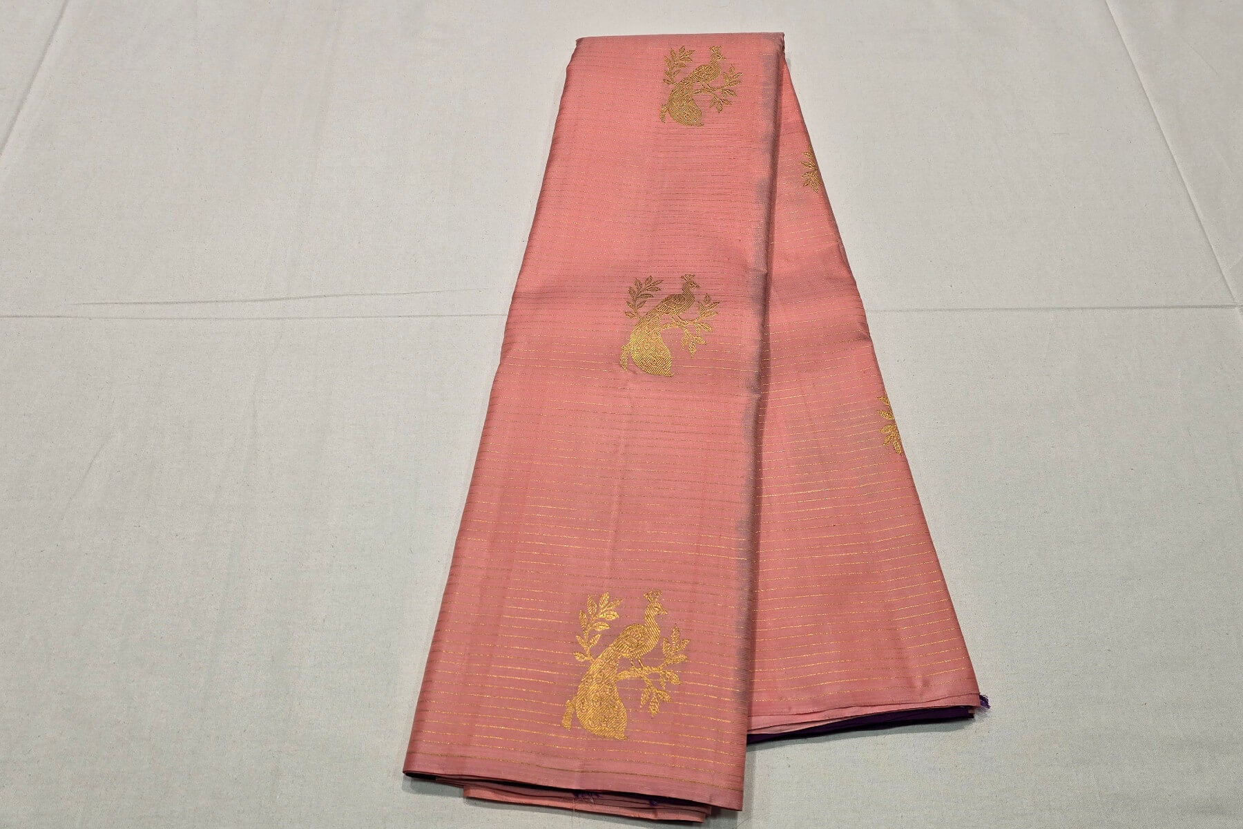 Pink Vaira Oosi Kanjivaram Silk Saree by Shreenivas Silks PSSR015820 - Parisera