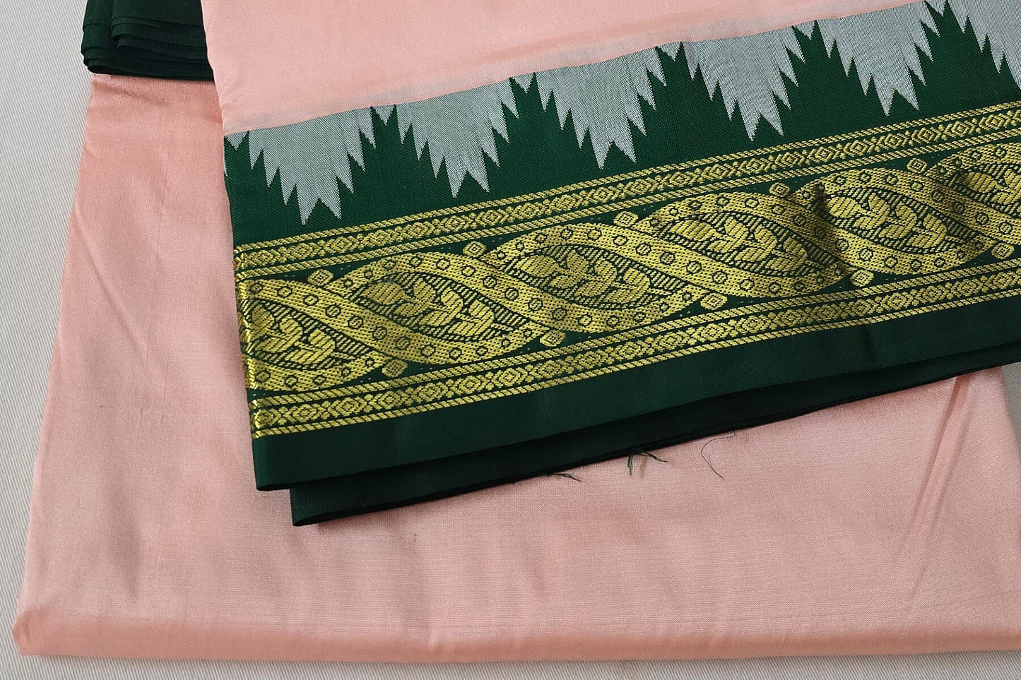 Plain 10 yards madisar silk saree