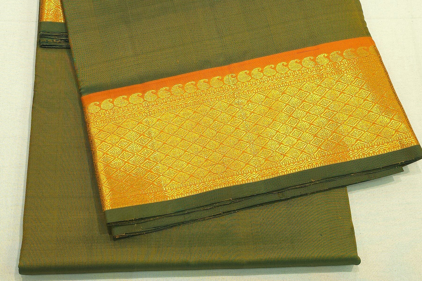 Plain ten yards madisar silk saree