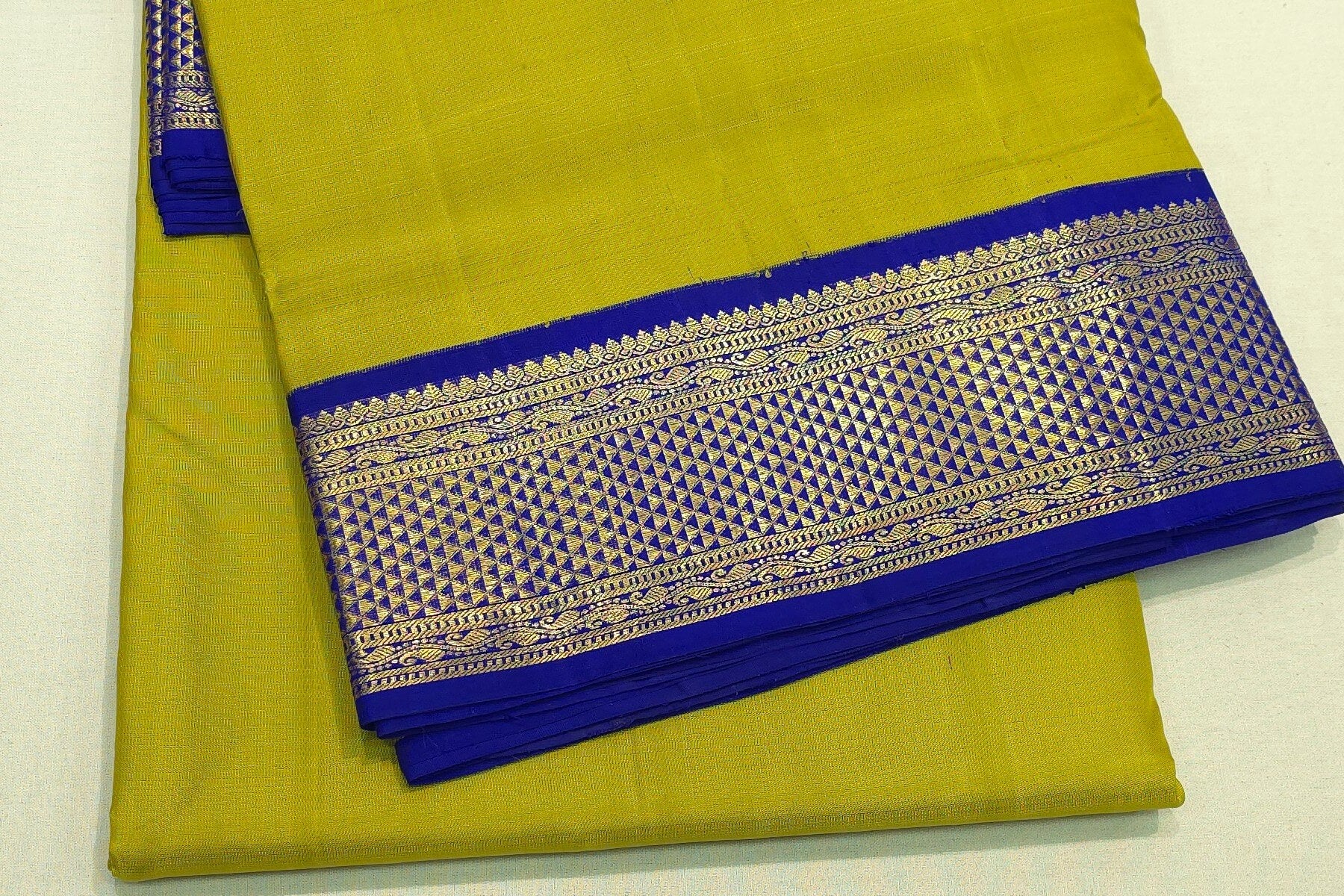Plain ten yards madisar silk saree