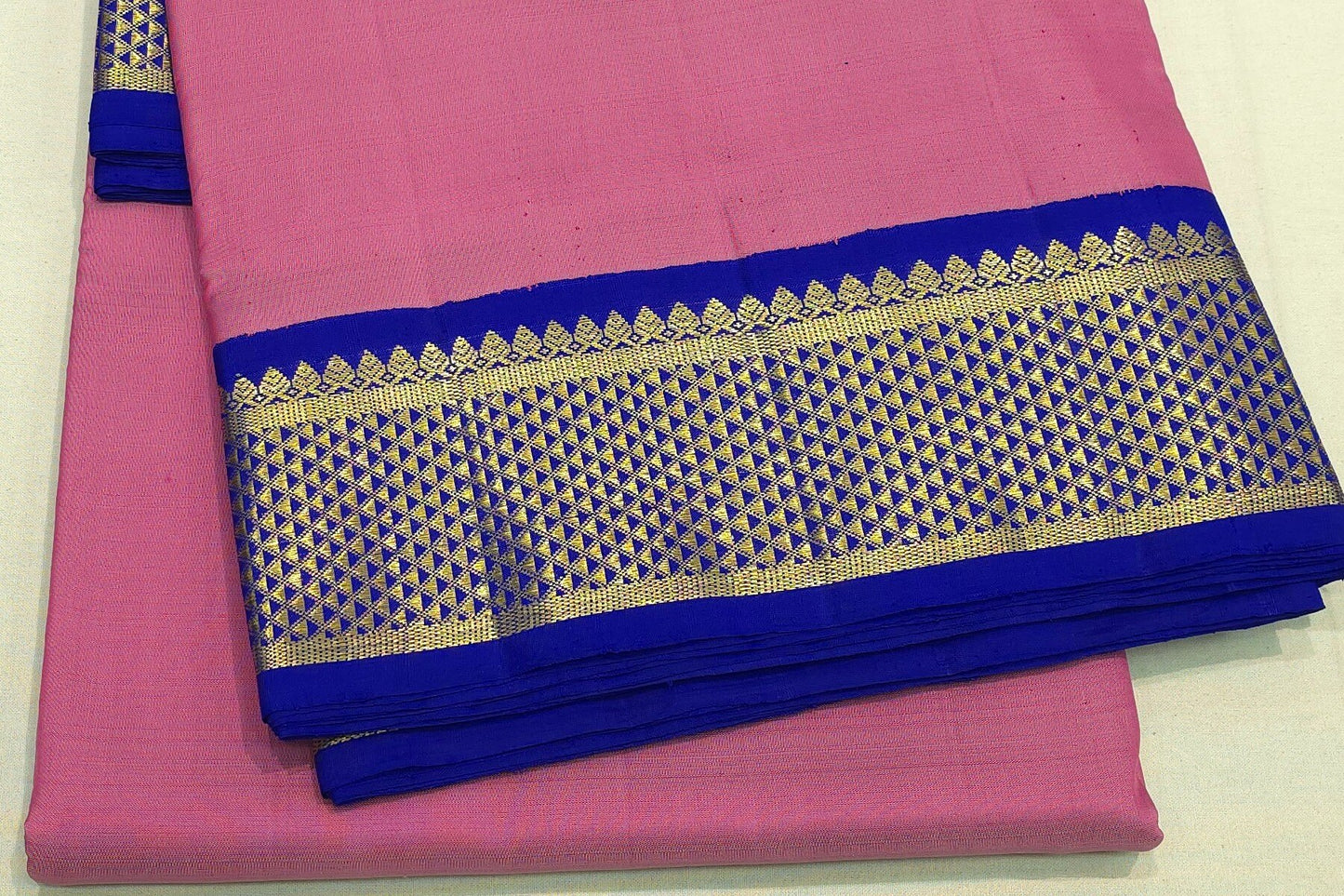 Plain ten yards madisar silk saree