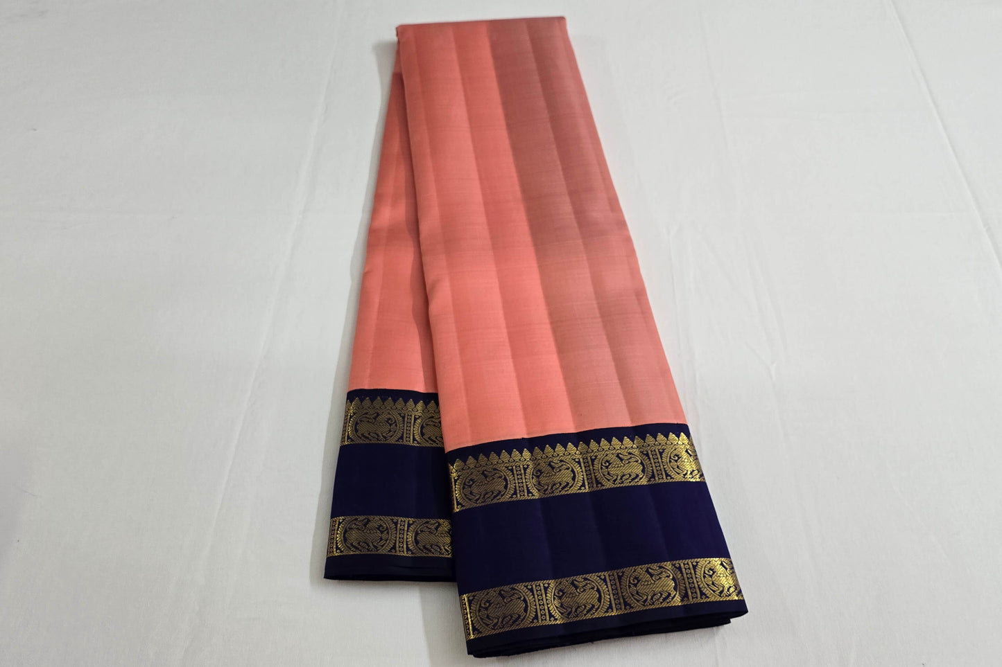 Plain kanchipuram silk saree