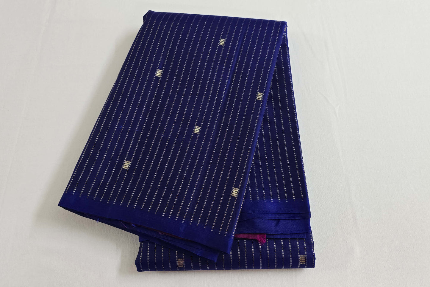 Navy blue kanchipuram silk saree