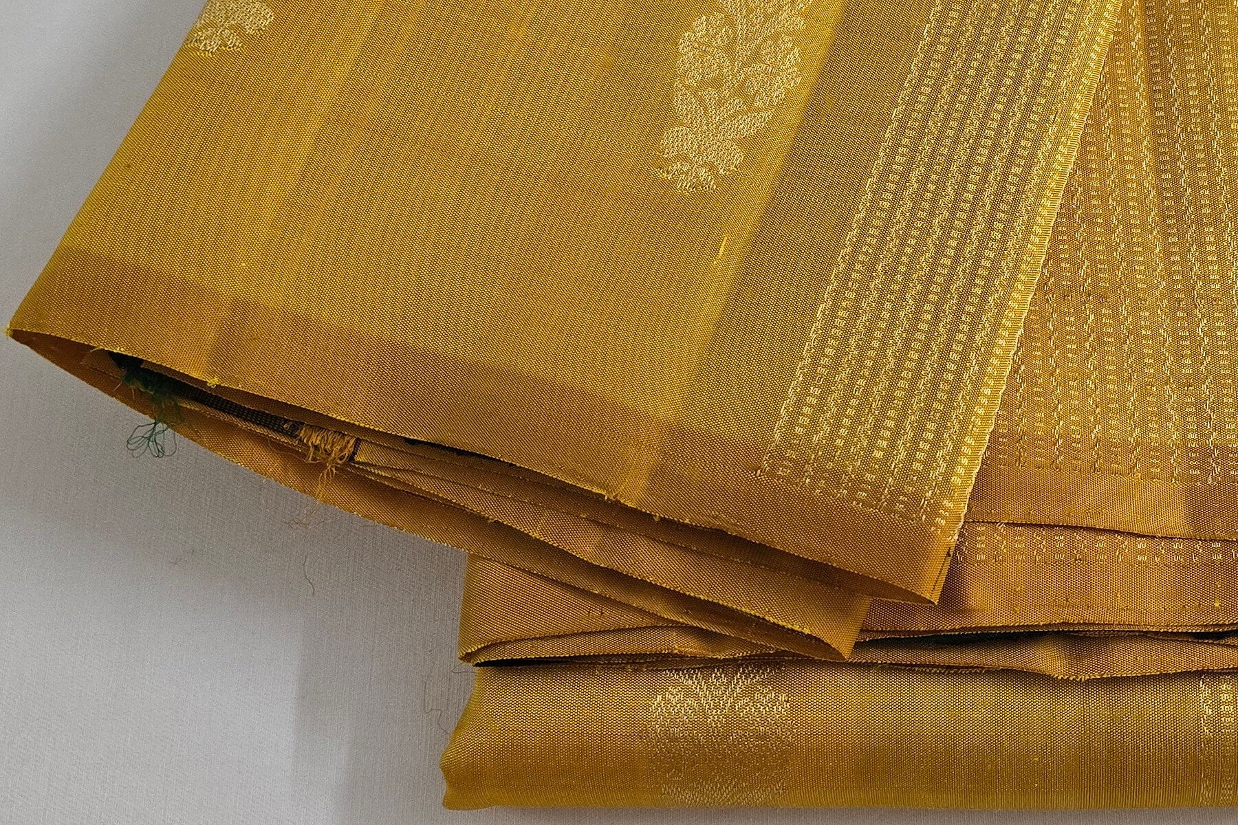 Borderless kanchipuram silk saree