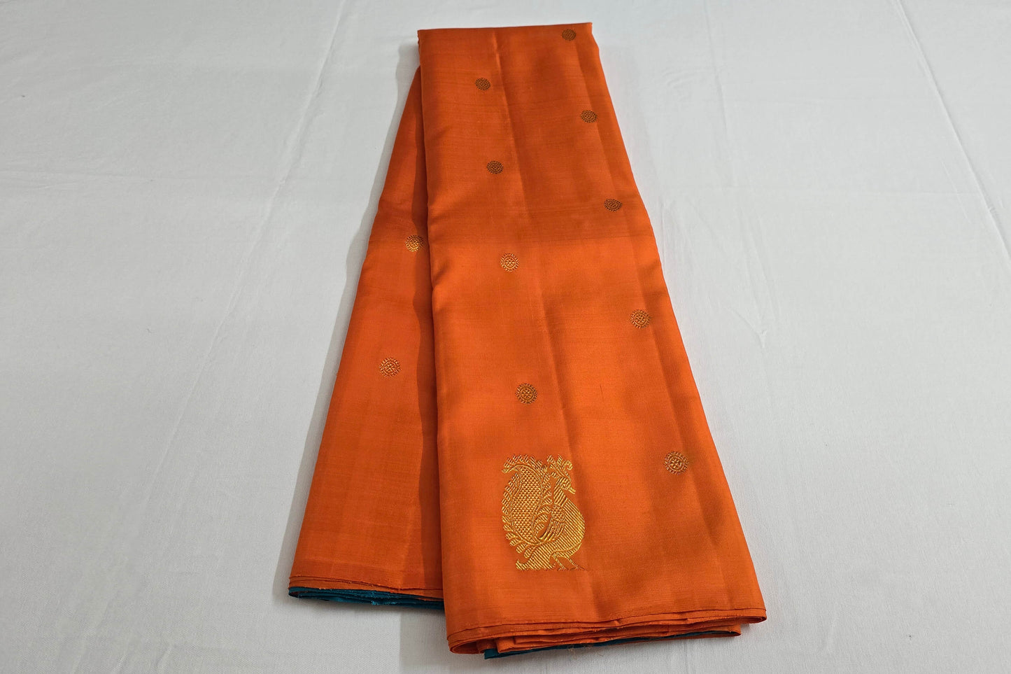Borderless kanchipuram silk saree