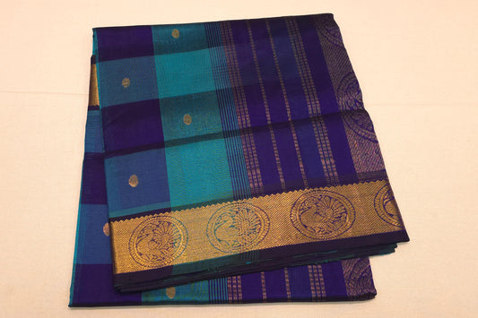 Multi-color silk cotton saree