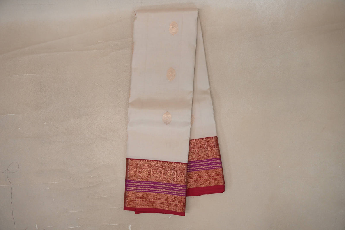 Light Beige Soft Silk Saree online