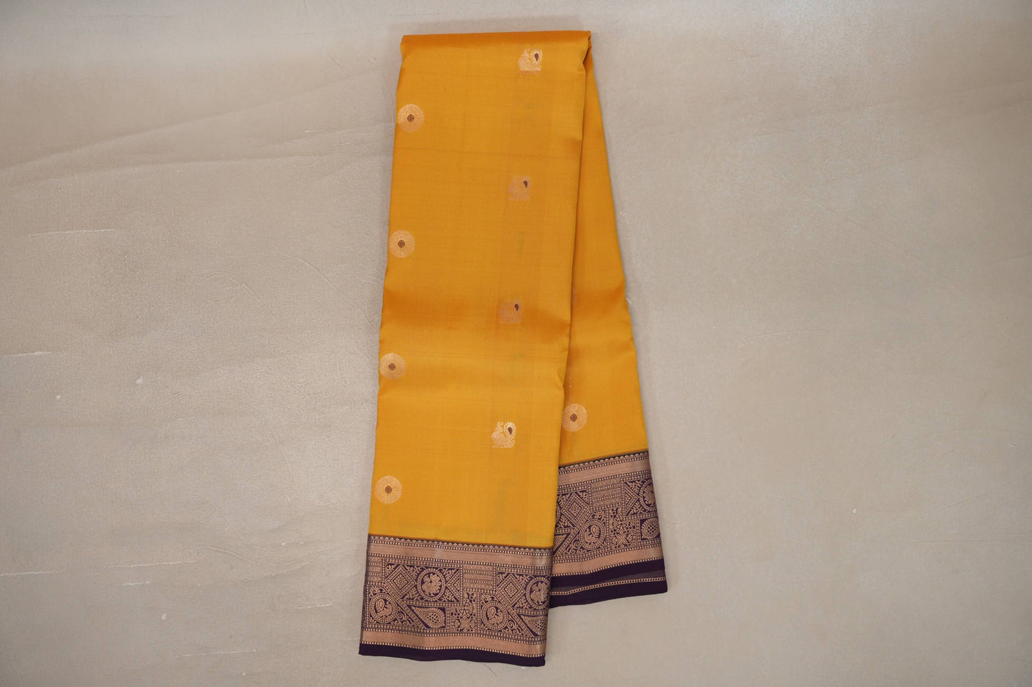 Bright Yellow Soft Silk Saree  online
