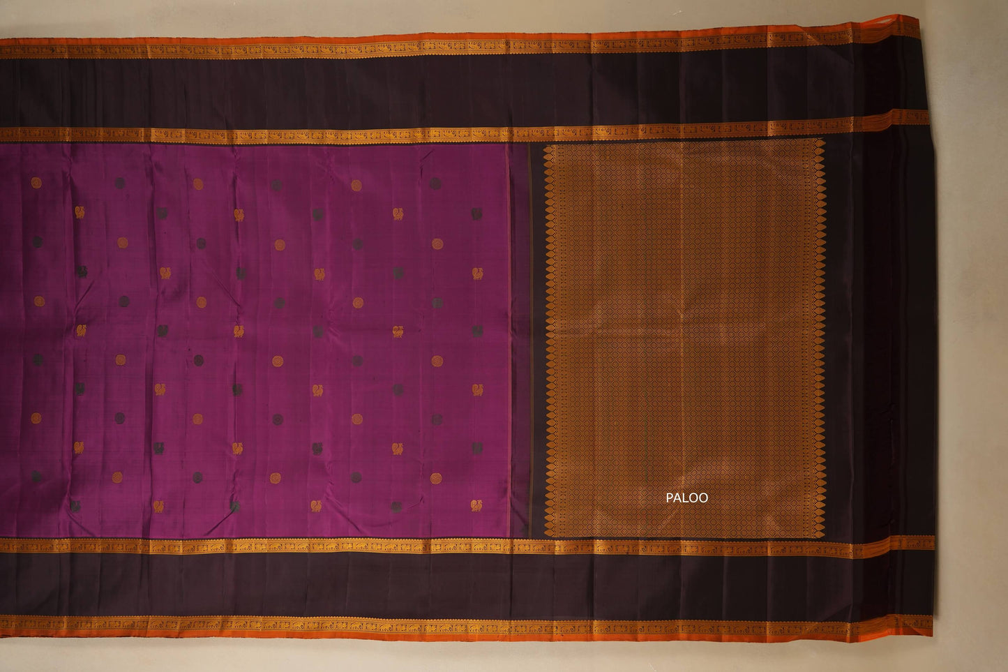 Magenta Kanjivaram Silk Saree by Shreenivas Silks PSSR017766