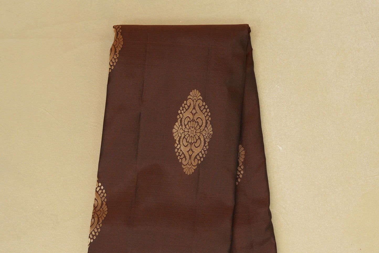 Coffee Brown with Dark Magenta Borders Light Weight Kanjivaram Silk Saree by Shreenivas Silks PSSR018803 - Parisera