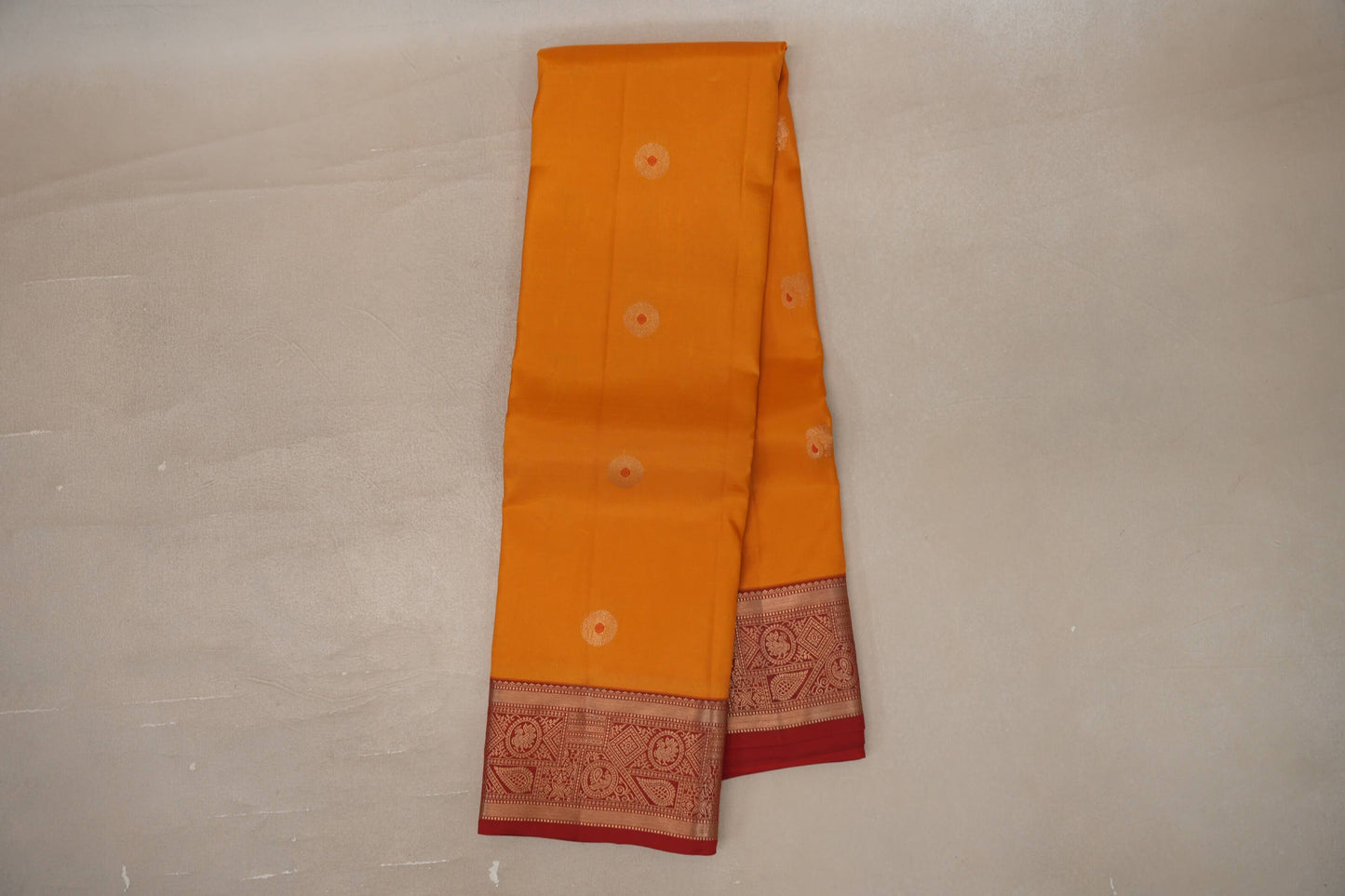 Mango Orange Soft Silk Saree online