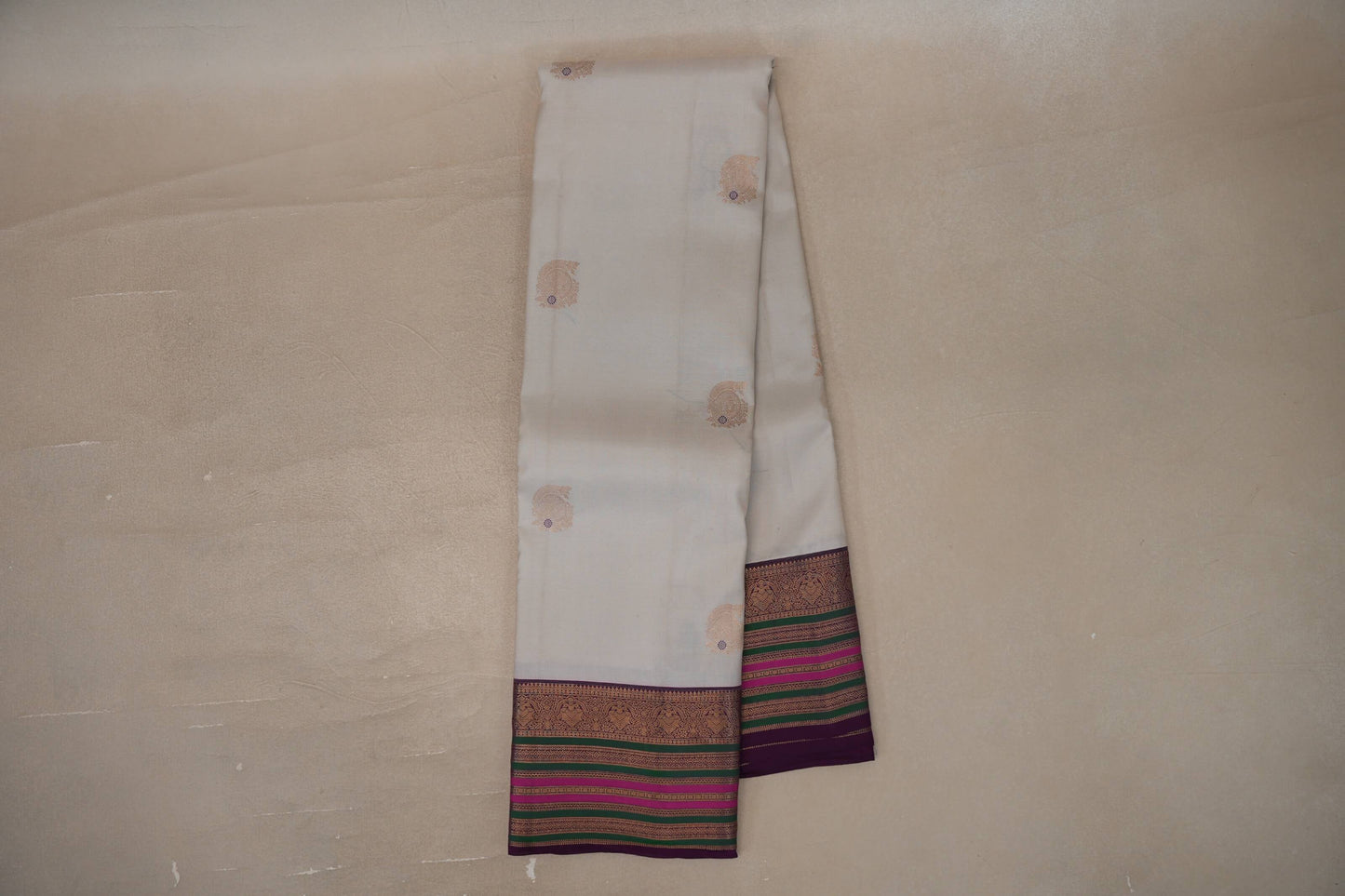 Light Beige Soft Silk Saree online