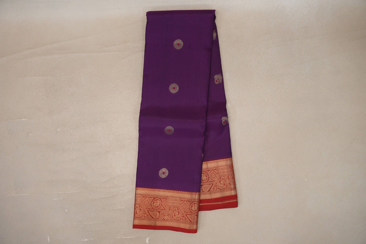 Deep Purple Soft Silk Saree online