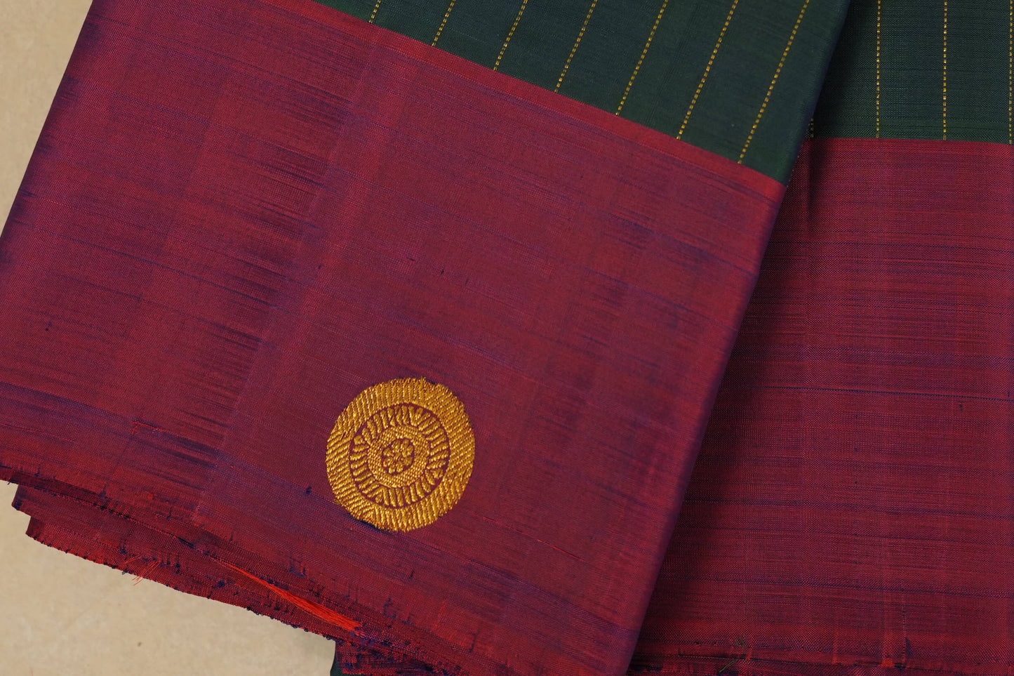 Green Kanjivaram Silk Saree by Shreenivas Silks PSSR017769