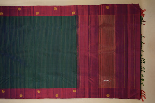 Green Kanjivaram Silk Saree by Shreenivas Silks PSSR017769