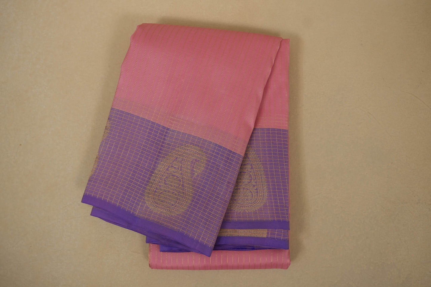 Baby Pink Light weight Kanjivaram Silk Saree by Shreenivas Silks PSSR017771