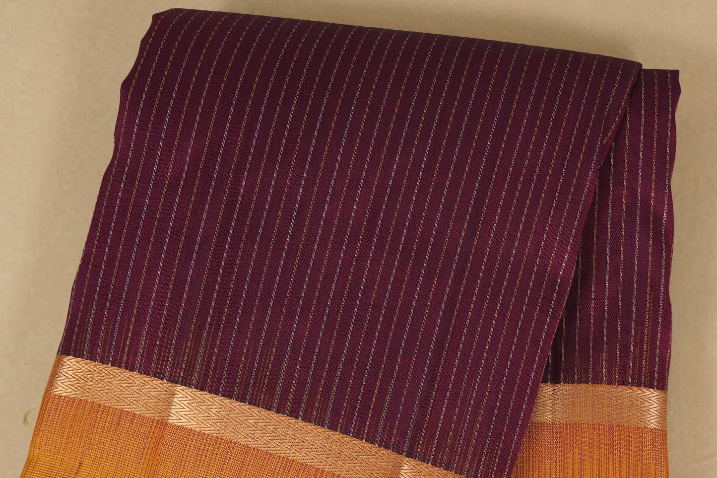 Dark Magenta Light weight Kanjivaram Silk Saree by Shreenivas Silks PSSR017776