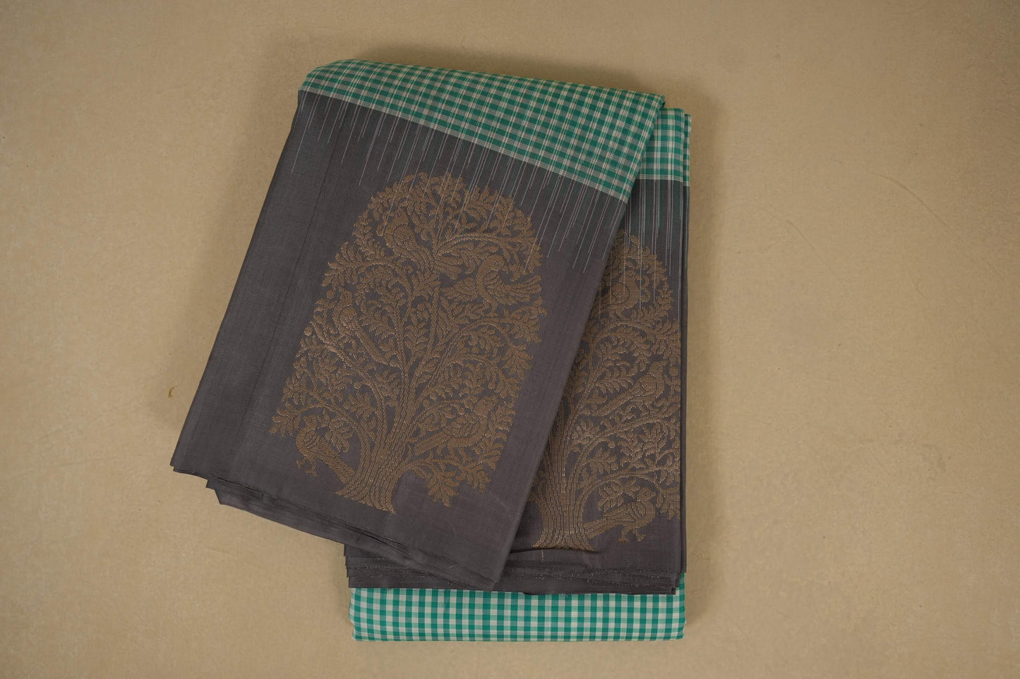 Multi color checks Light weight Kanjivaram Silk Saree by Shreenivas Silks PSSR017778