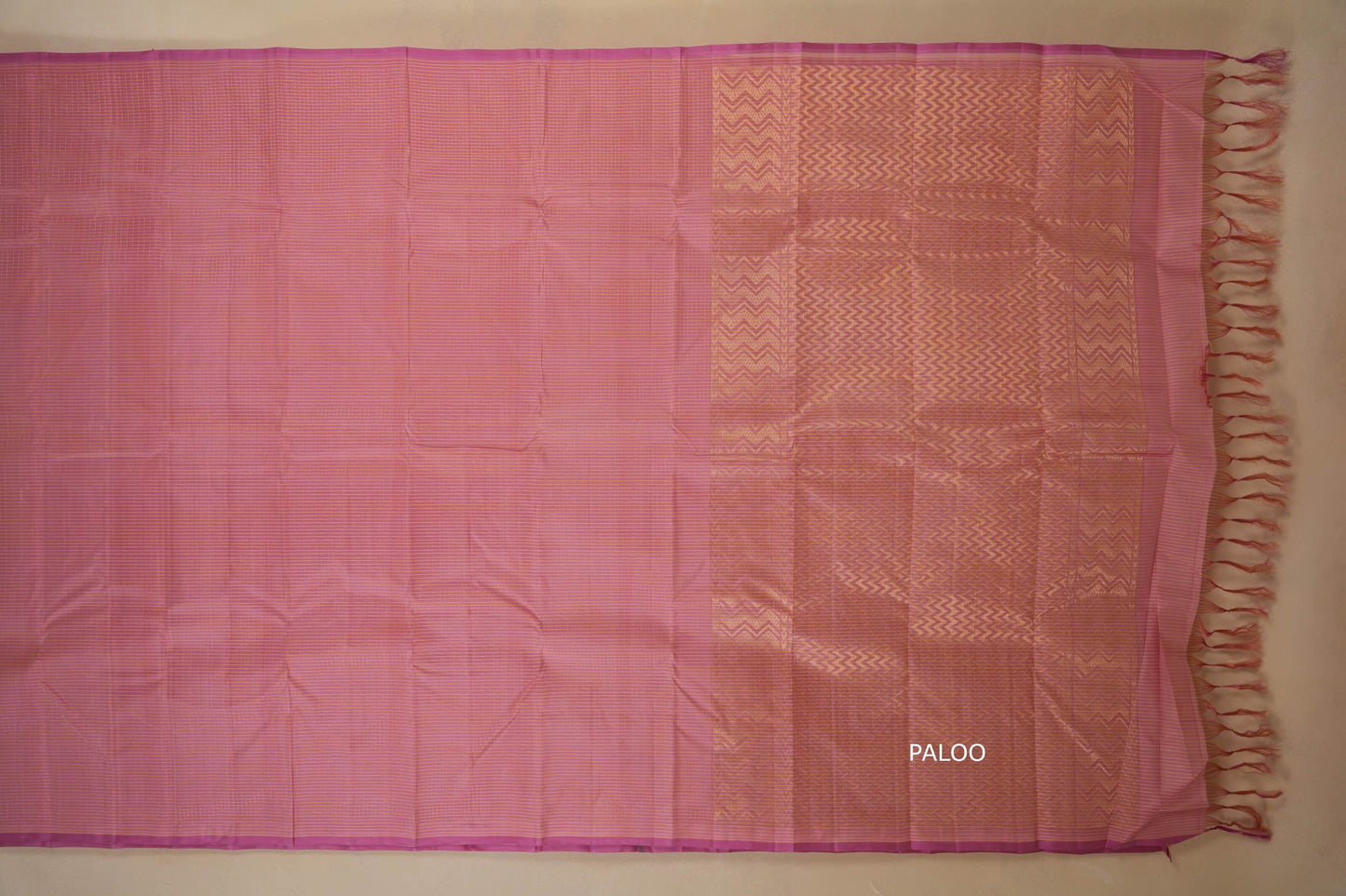 Onion Pink Light weight Kanjivaram Silk Saree by Shreenivas Silks PSSR017780