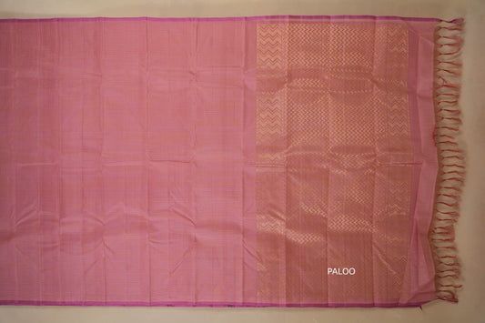 Onion Pink Light weight Kanjivaram Silk Saree by Shreenivas Silks PSSR017780