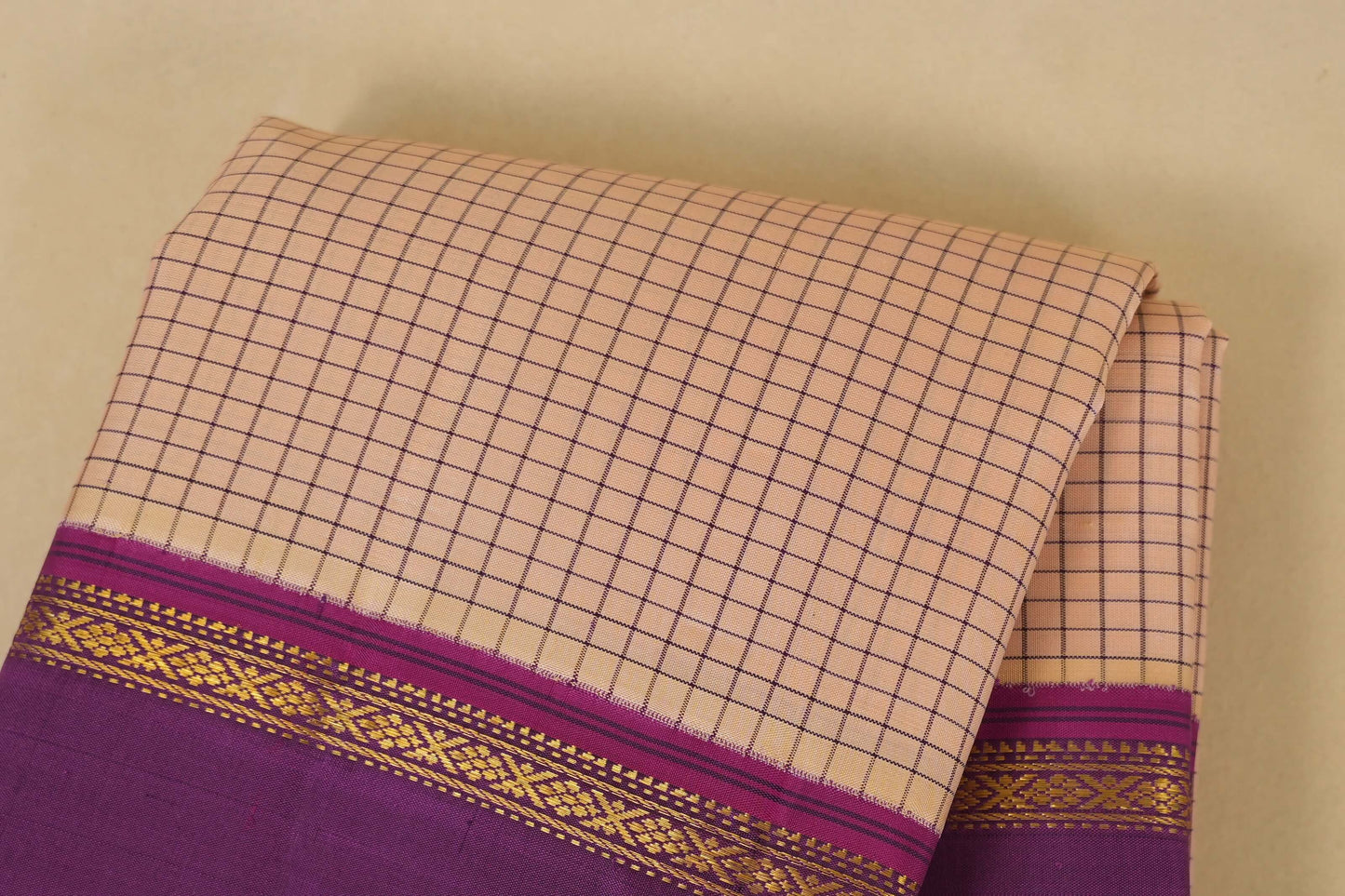 Off Vintage Kanchipuram Silk Saree  body
