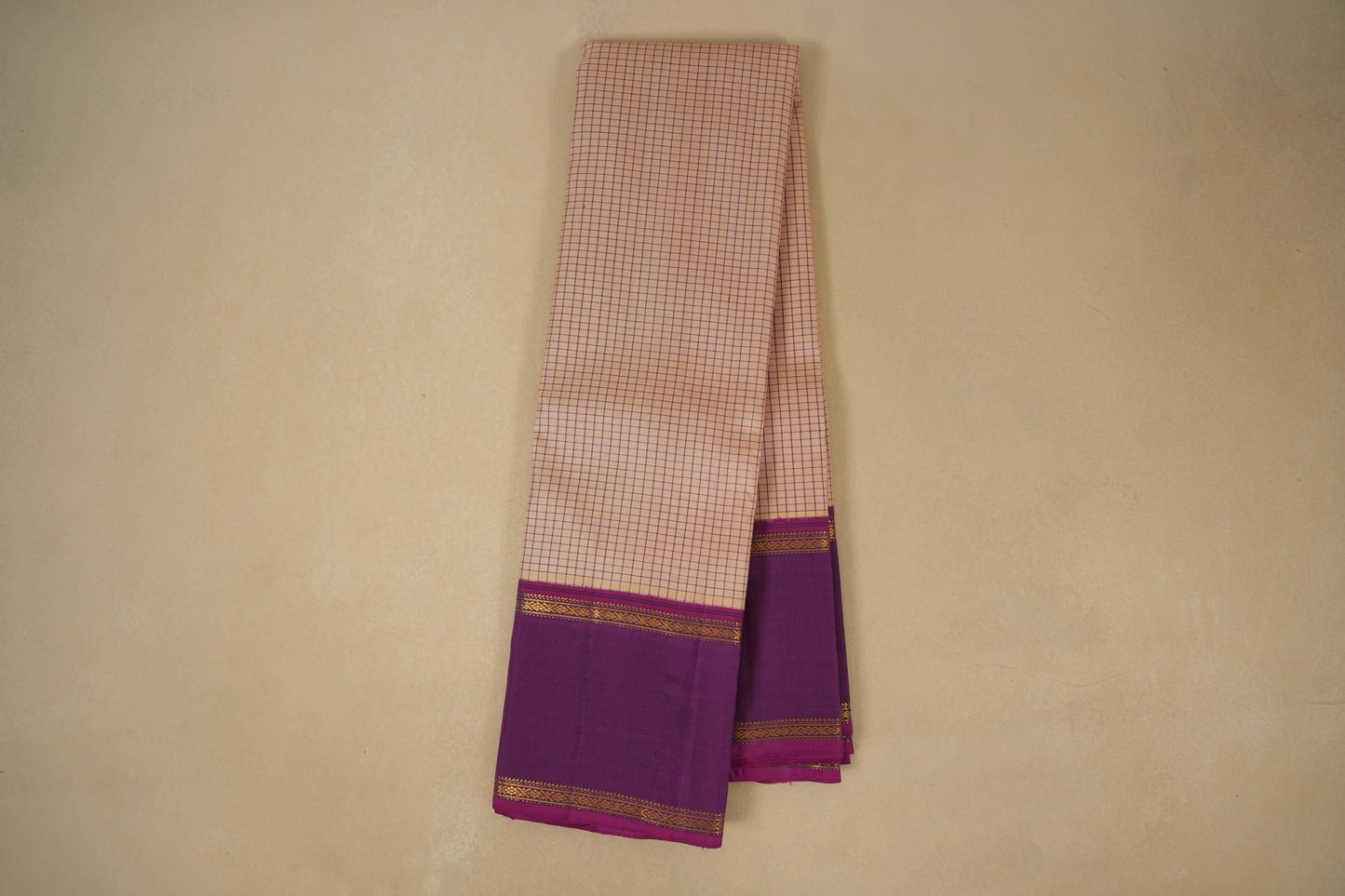 Off Vintage Kanchipuram Silk Saree 