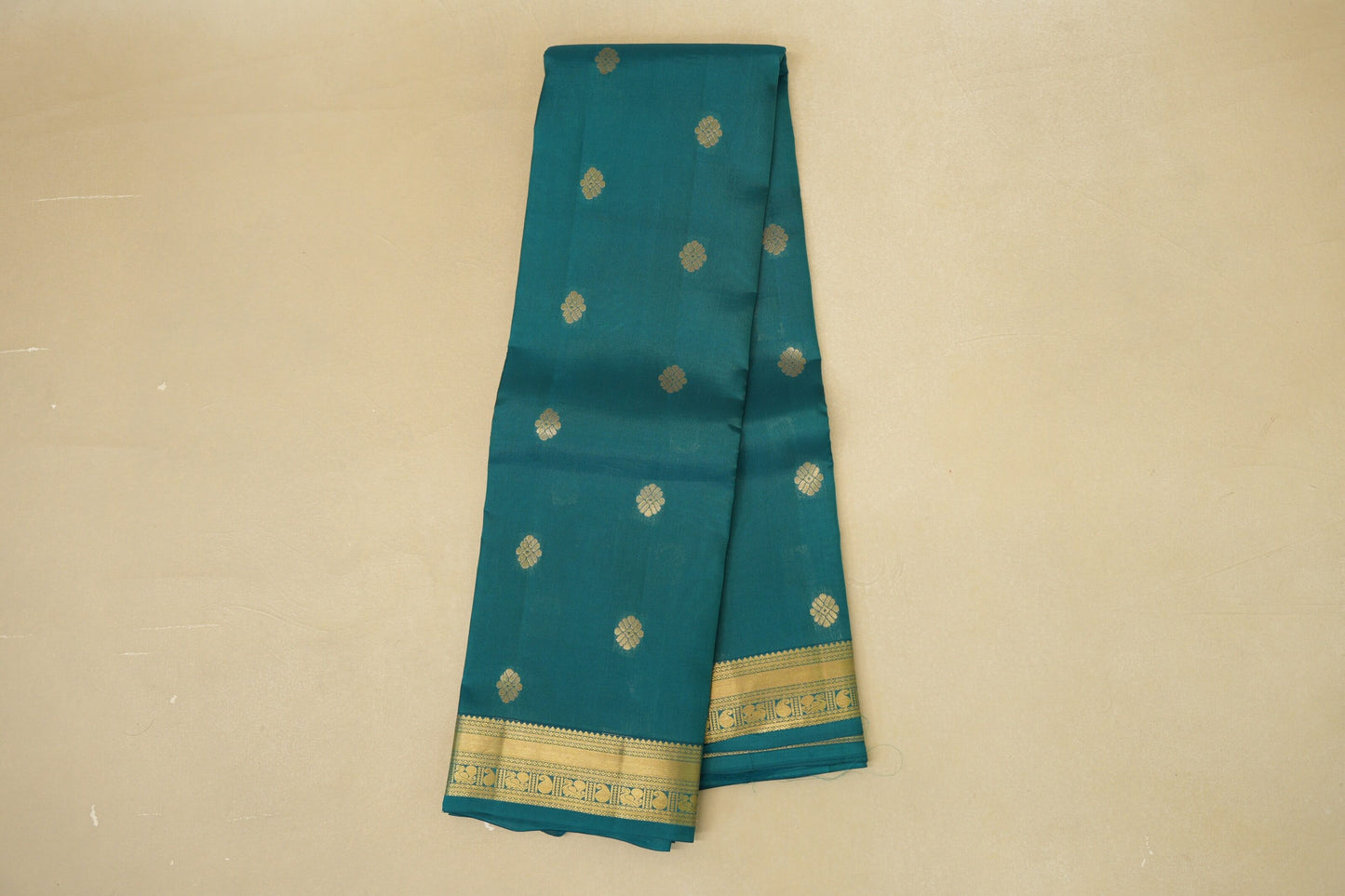 Teal Green Light Weight Kanjivaram Silk Saree online
