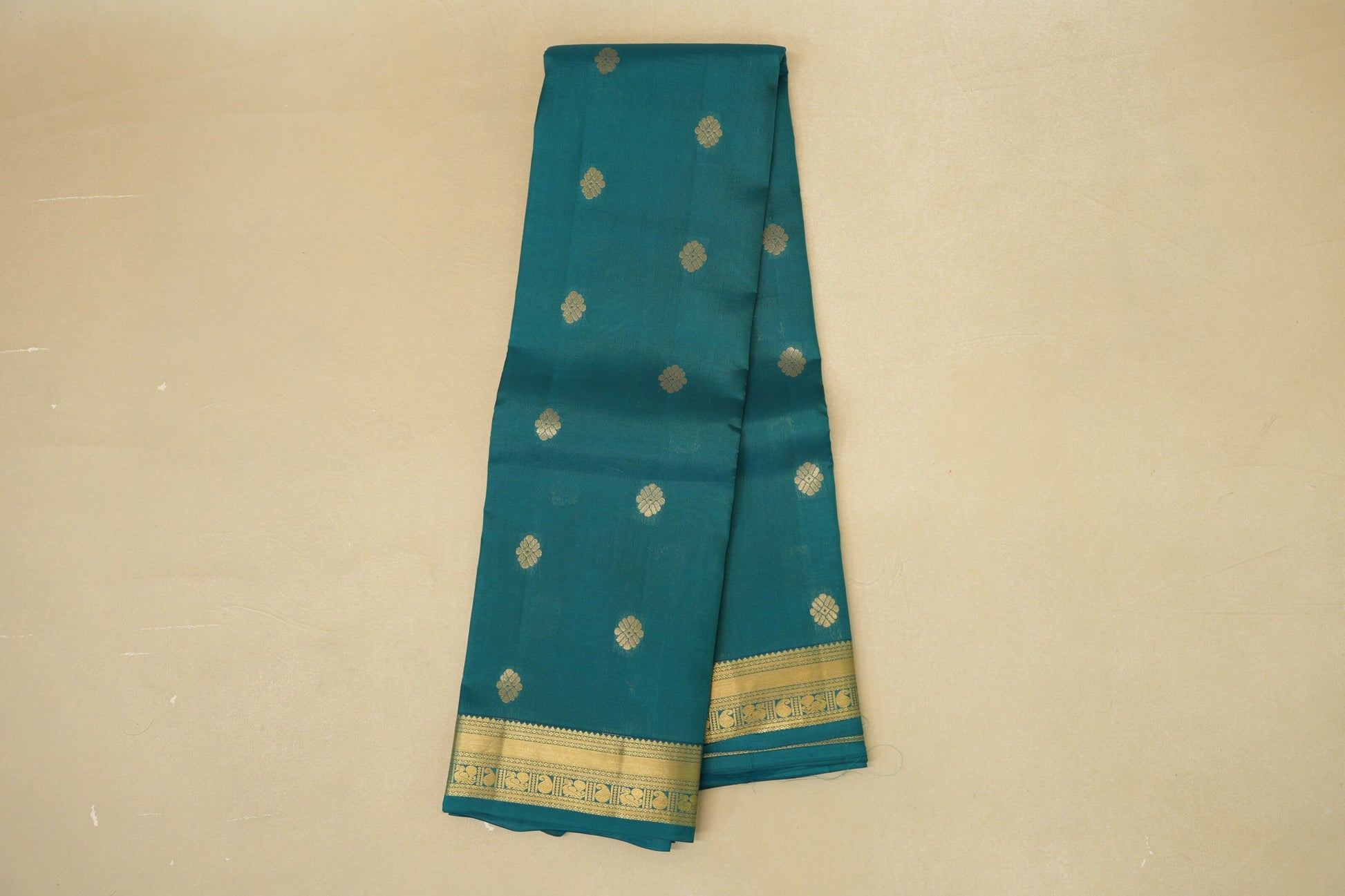 Teal Green Light Weight Kanjivaram Silk Saree online