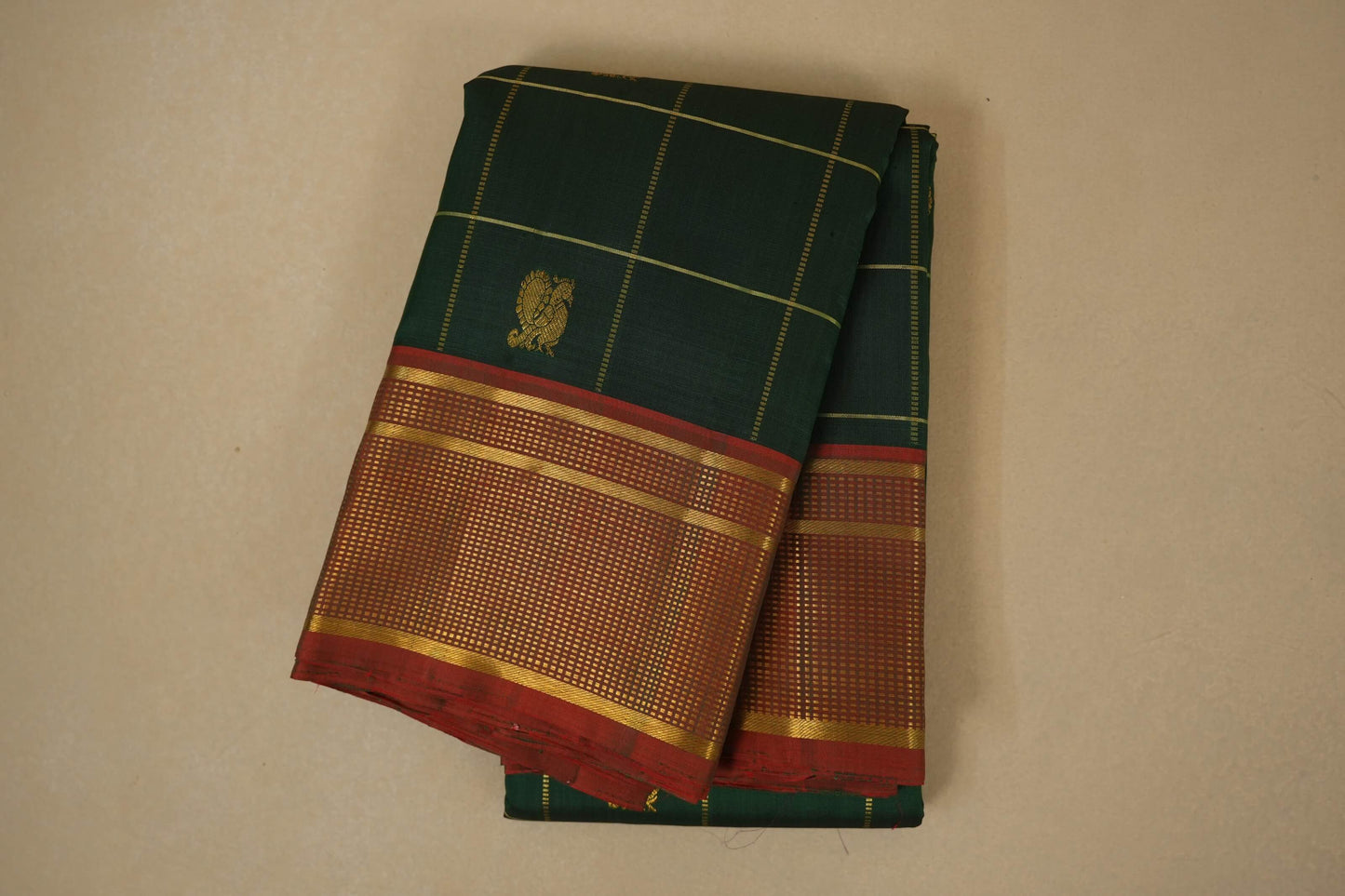 Green Vintage Kanjivaram Silk Saree