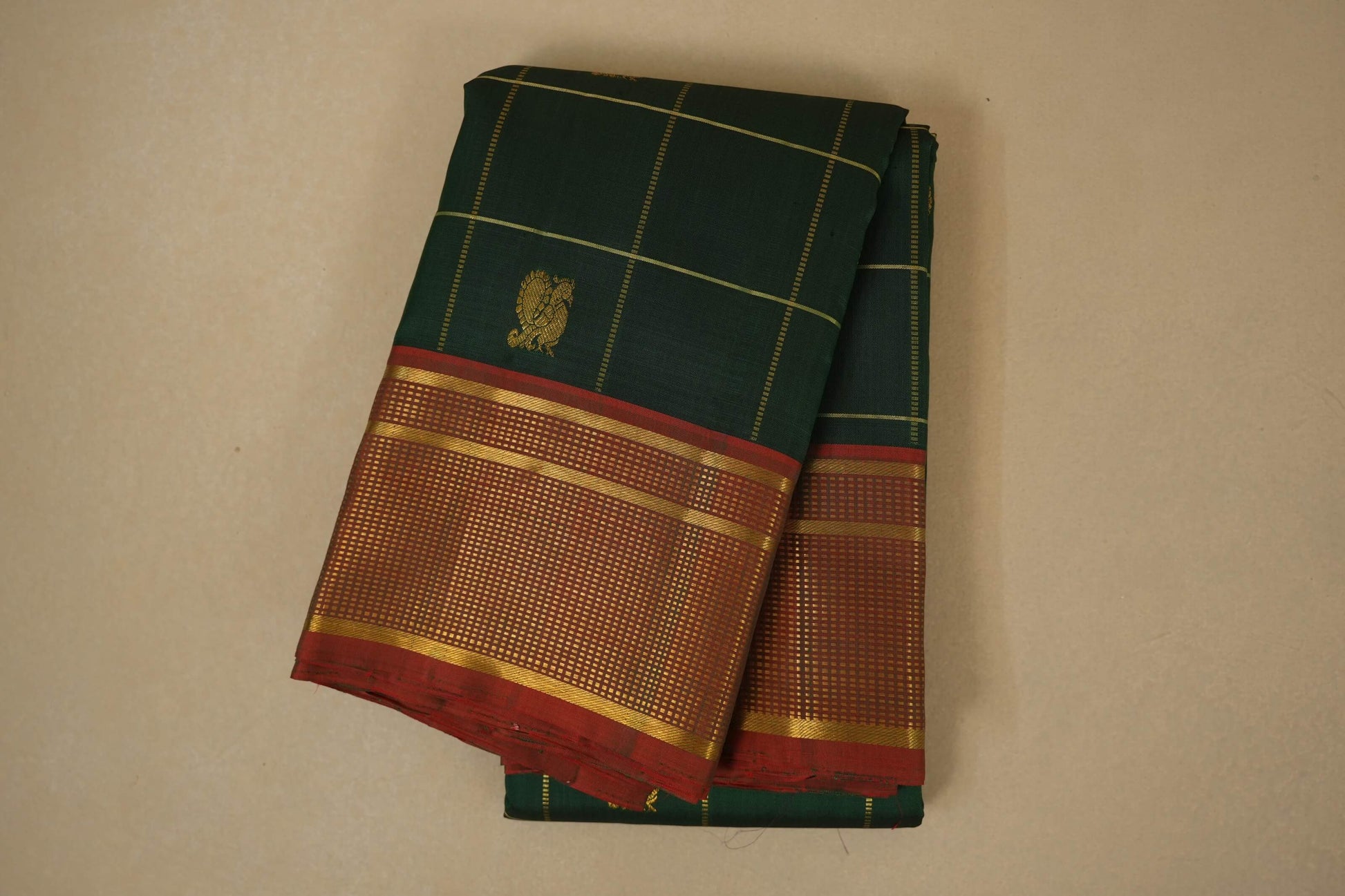 Green Vintage Kanjivaram Silk Saree
