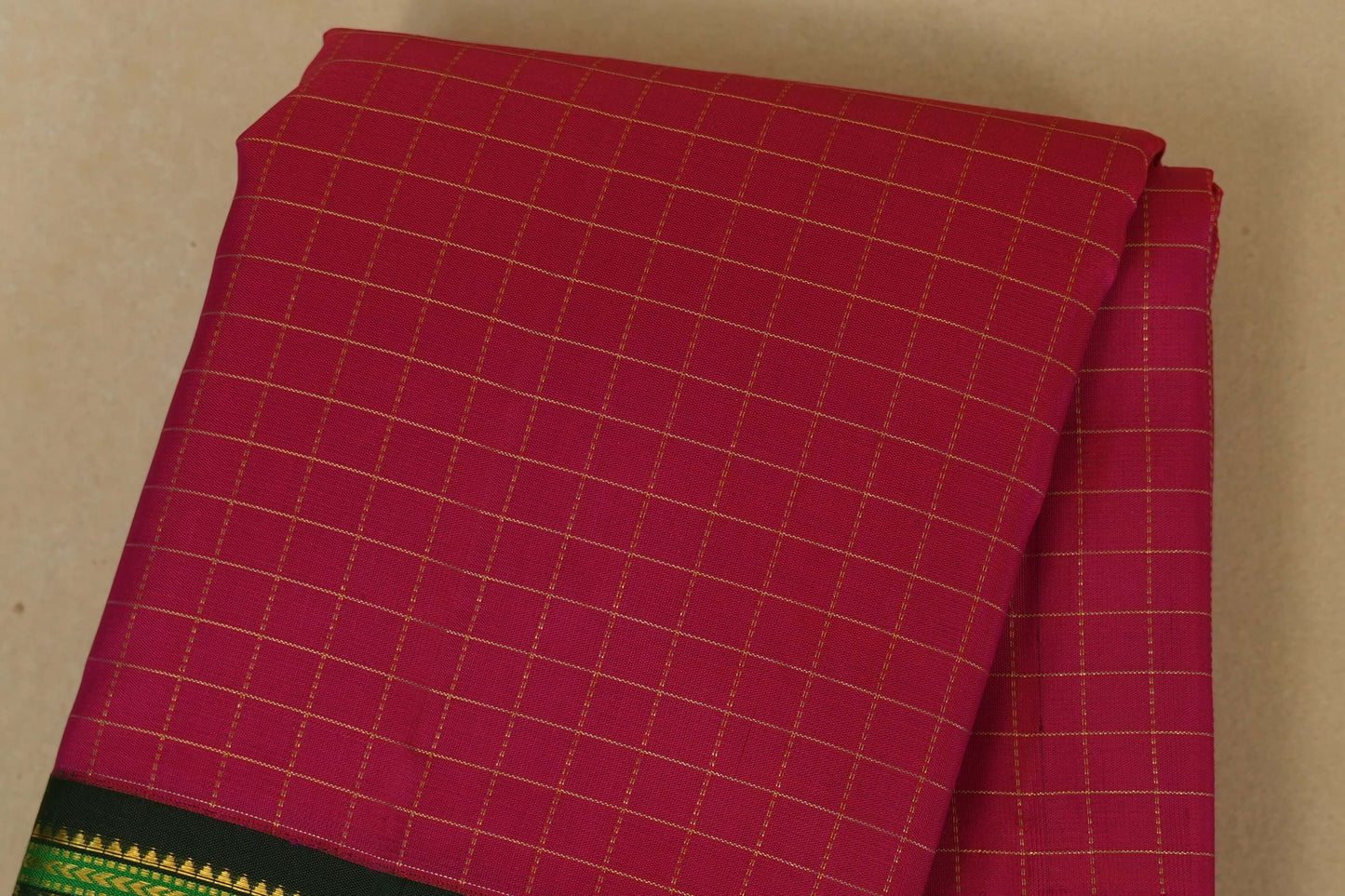 Pink Kanchipuram Silk Saree body