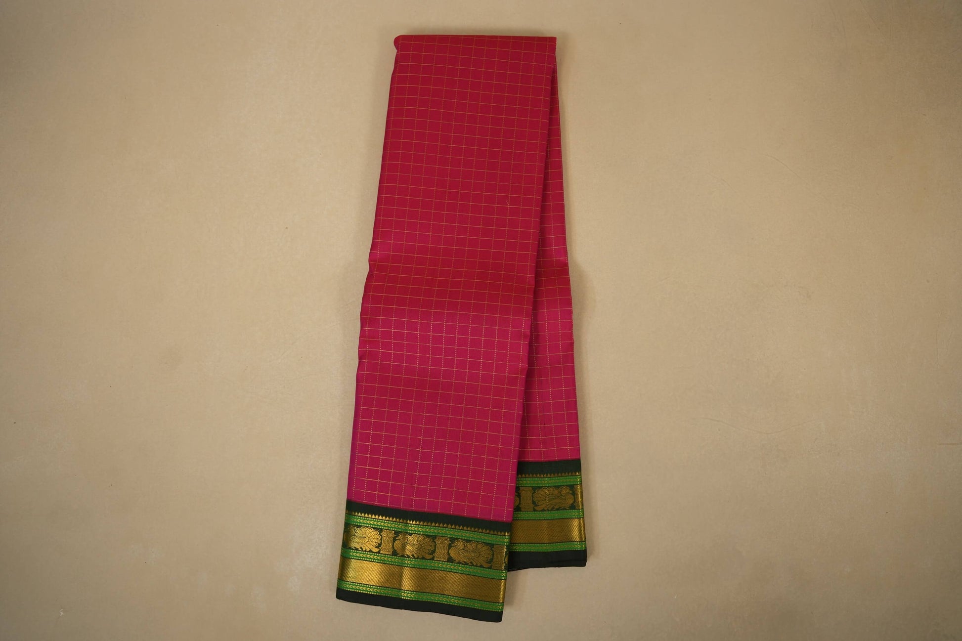 Pink Kanchipuram Silk Saree